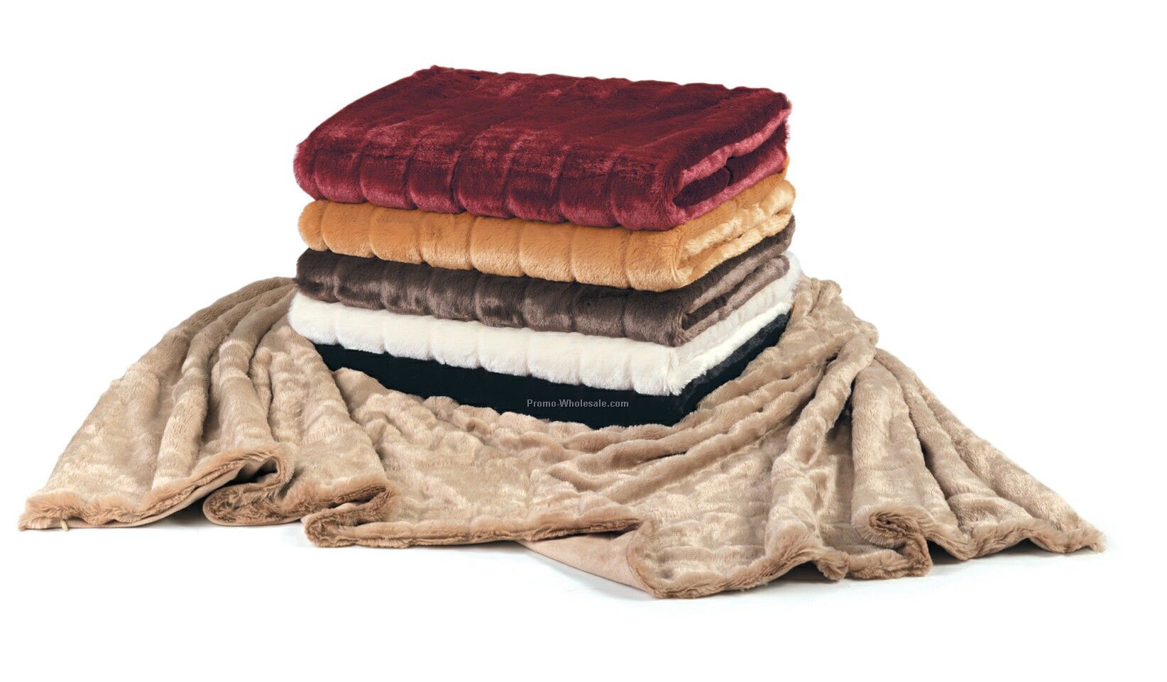 Caramel 50"x60" Velvasuede Throw Blanket