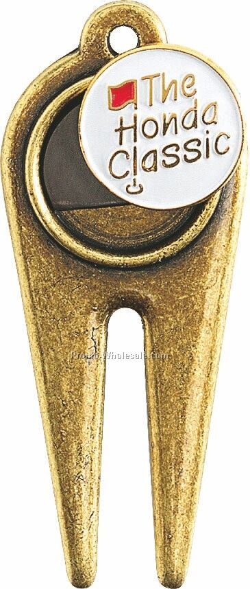 Cast Divot Tool With Removable Ball Marker