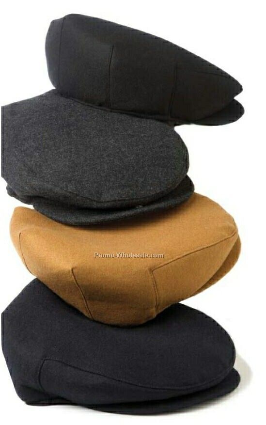 Charcoal Wool Driver's Cap