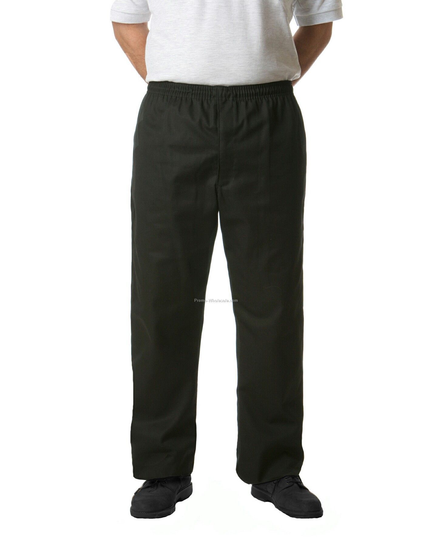 Chef Baggies Pants (Small/ Black & White Chalk Stripe)