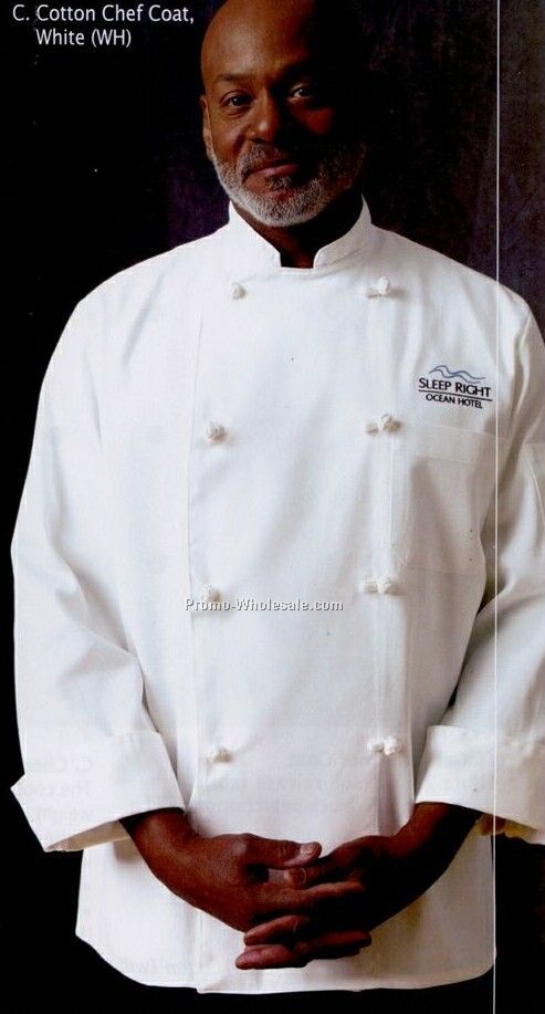 Chef Designs 100% Cotton Chef Coat (S-xl)