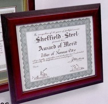 Cherry Hardwood Executive Certificate Frame