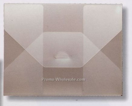 Clear Or Sheer Frosted Polyester Tuck Envelope (9"x7"x1/4")