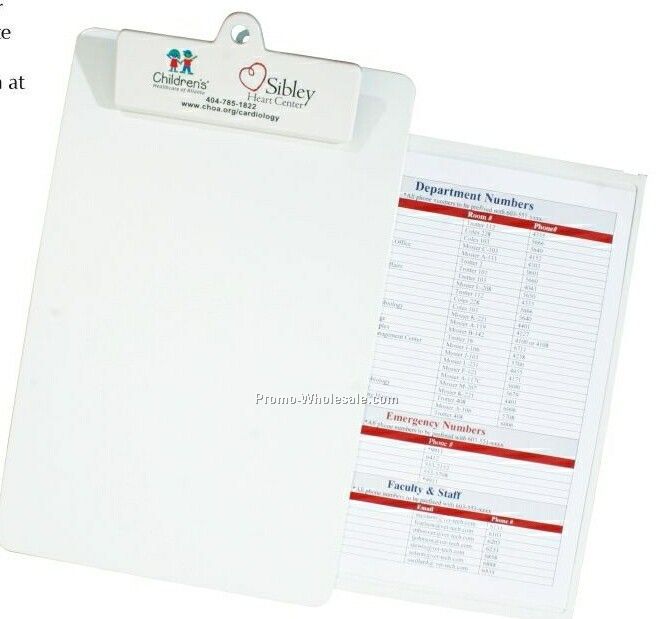 Clipboard With Sliding Tray - Dual Power Calculator Clip (9"x14"x1/4")