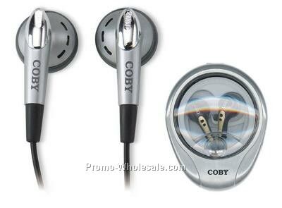 Coby Dynamic Stereo Earphones With Carrying Case