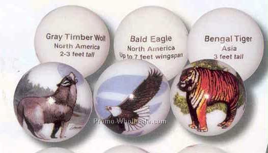 Collectible Art Marbles -north American Wildlife Animarbles