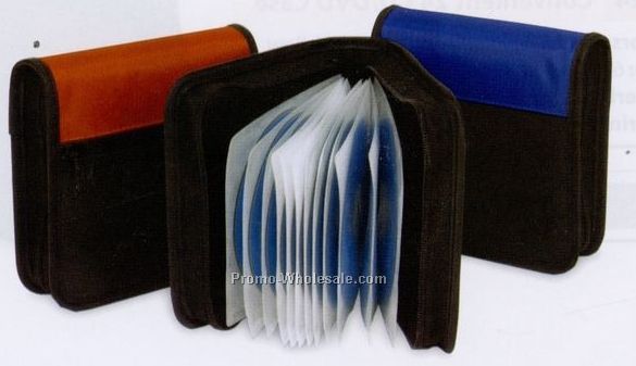 Compact 24 CD/ DVD Case - 6-1/4"x1-3/4"x6-1/4"