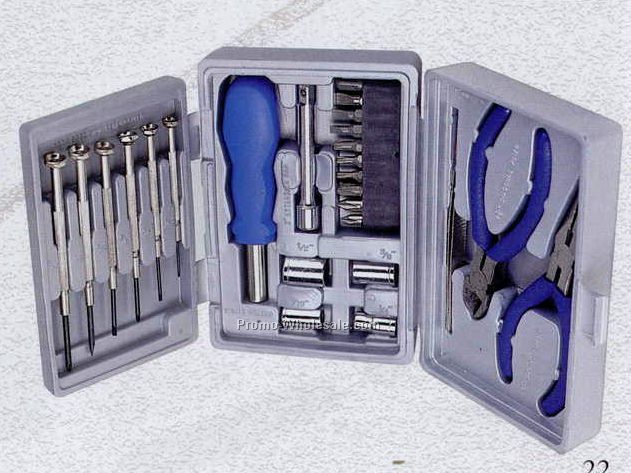 Compact Tool Kit - 26 Piece (6"x4-1/2"x2")