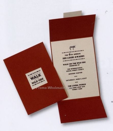 Custom Die Cut Gate Fold Invitation Set