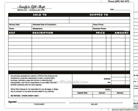 Custom Edge Glued Forms 5-1/2"x8-1/2" Or Larger(Up To 8-1/2"x11") 2 Parts