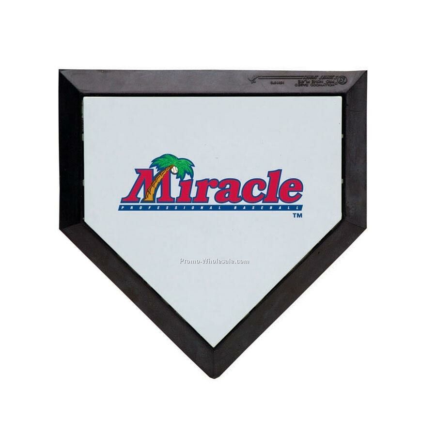Custom Logo Pocket Sized Baseball Homeplate 1/4 Scale