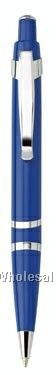 Dynamo Push-action Ballpoint Metal Pen W/ Chrome Trim