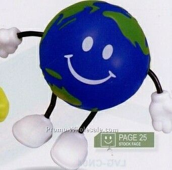 Earthball Figure - Happy Grin Face