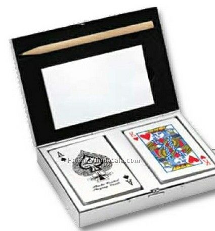 Essentials Carte Executive Card Set W/ Aluminum Case 6"x4"