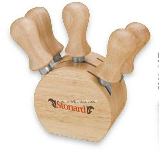 Essentials Degaine 5 Piece Cheese Set 3-1/2"x5-3/4"x2-1/4"