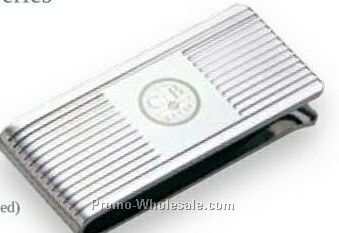 Essentials Urbanus Series Pinstriped Money Clip 2"x3/4"