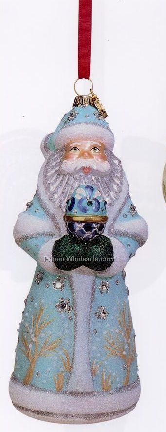 European Blown Glass Ornament Collection/ Russian Santa