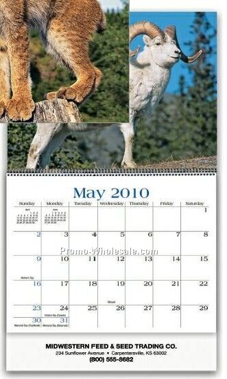 Executive Wall Calendar (Wild Animals/ Early Order)