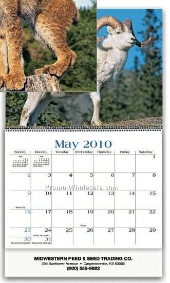 Executive Wall Calendar (Wild Animals/ Early Order)