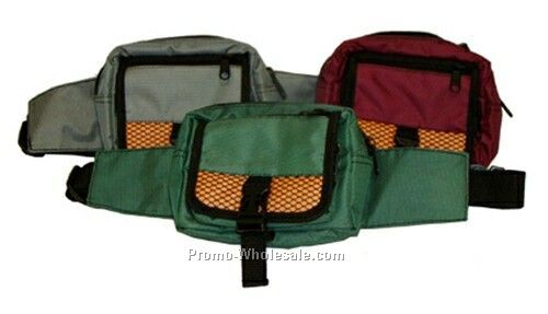 Fanny Pack W/ Front Flap Locking Strap Closure (12"x5"x3")