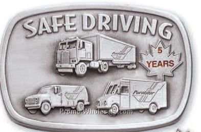 Faro Solid Pewter Belt Buckle (2"x3")