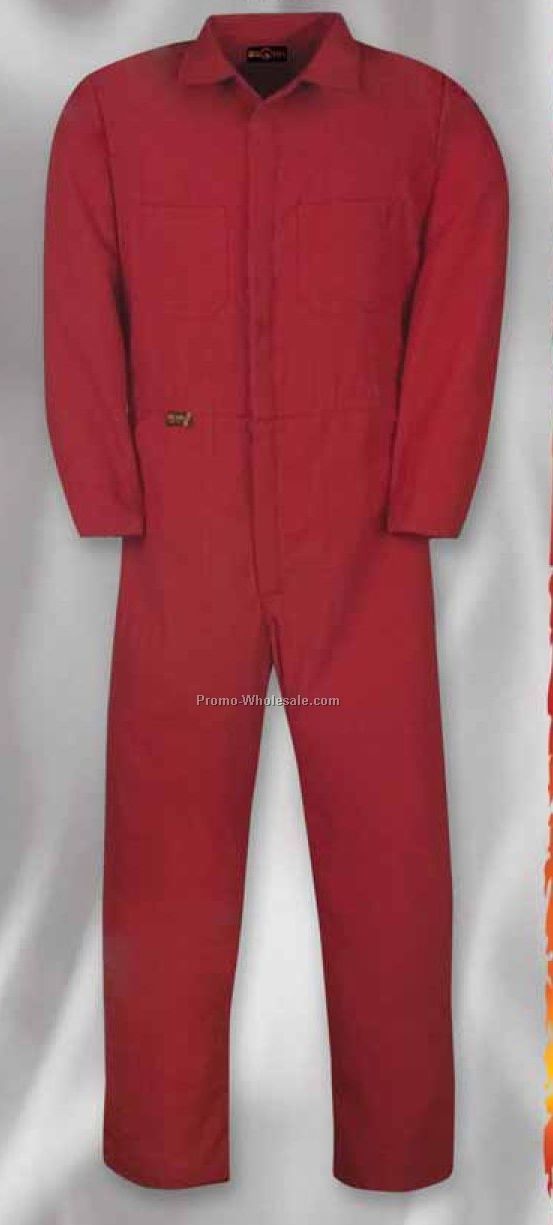 Flame Resistant 6 Oz. Nomex Iiia Industrial Long Sleeve Coverall (38-46)