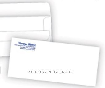 Flip & Seal Regular #10 White Wove Envelopes W/ 1 Color Ink