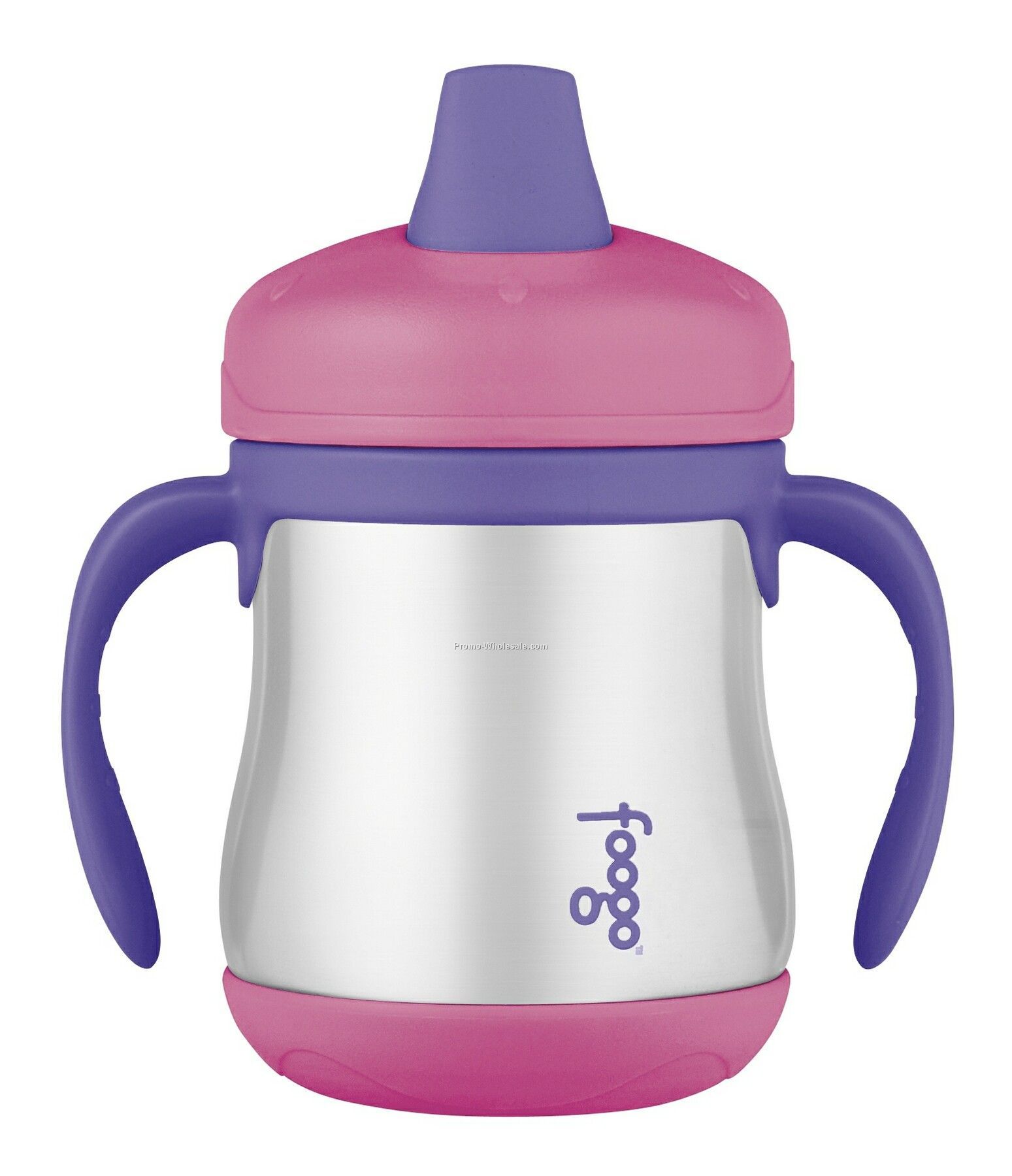 Foogo 7 Oz. Leak Proof Sippy Cup W/ Handles- Pink