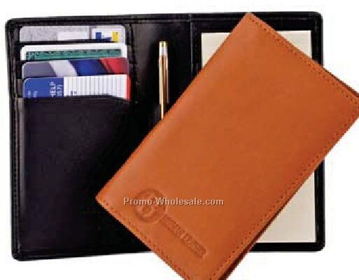 Full Grain Aniline Leather Credit Card Jotter