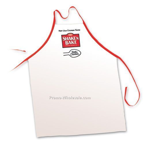 Full Length Bib Apron - White