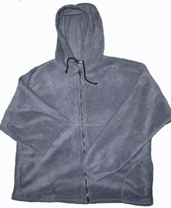 Full Zip Microfleece Jacket With Hood (3xl)