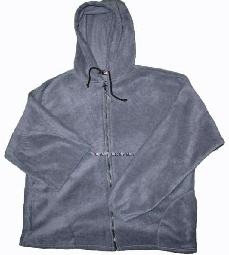 Full Zip Microfleece Jacket With Hood (S-xl)