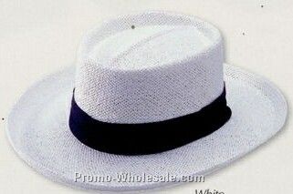 Gambler Straw Hat W/ UV Protection