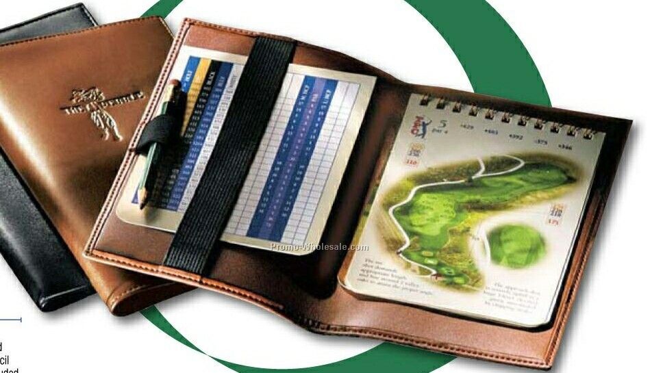 Genuine Leather Golf Score Card Holder