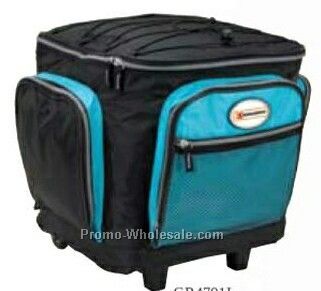 Giftcor Light Blue Rolling Cooler Bag 15"x16-1/2"x13"