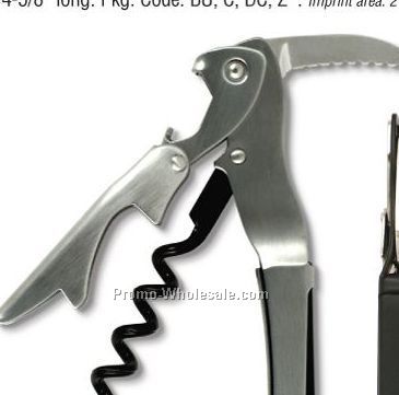 Gulliver Double Step Waiter's Stainless Steel Corkscrew