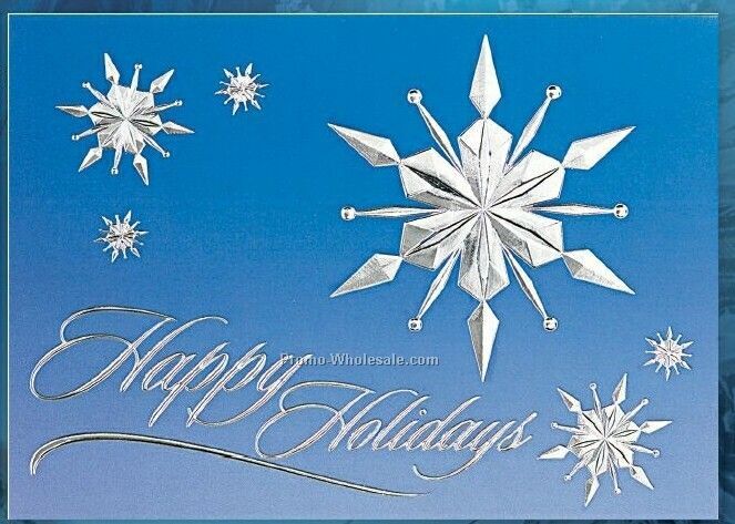 Happy Holidays/ Stars Holiday Greeting Card (After 10/1)