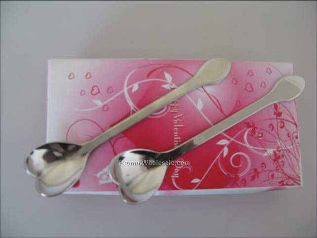 Heart Shape Spoons - Set Of 2