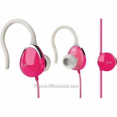 Iluv Ultra Compact In-ear Clips With Volume Control - Pink