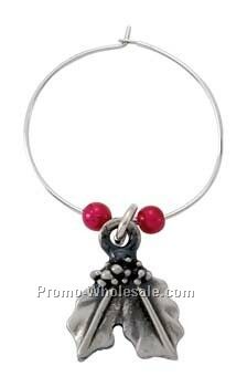 Injection Cast Wine Glass Charm (1")