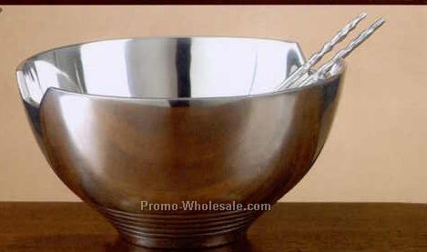 Kyoto Pewter Bowl - 8" Diameter X 4-1/2" H