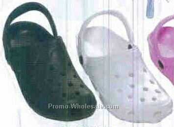 Lady's Pair Of Clogs/ Size 5-10 (Black, Pink, White)