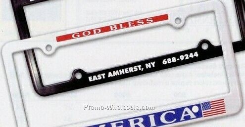 License Plate Frame With 4 Holes - 2 Day Rush