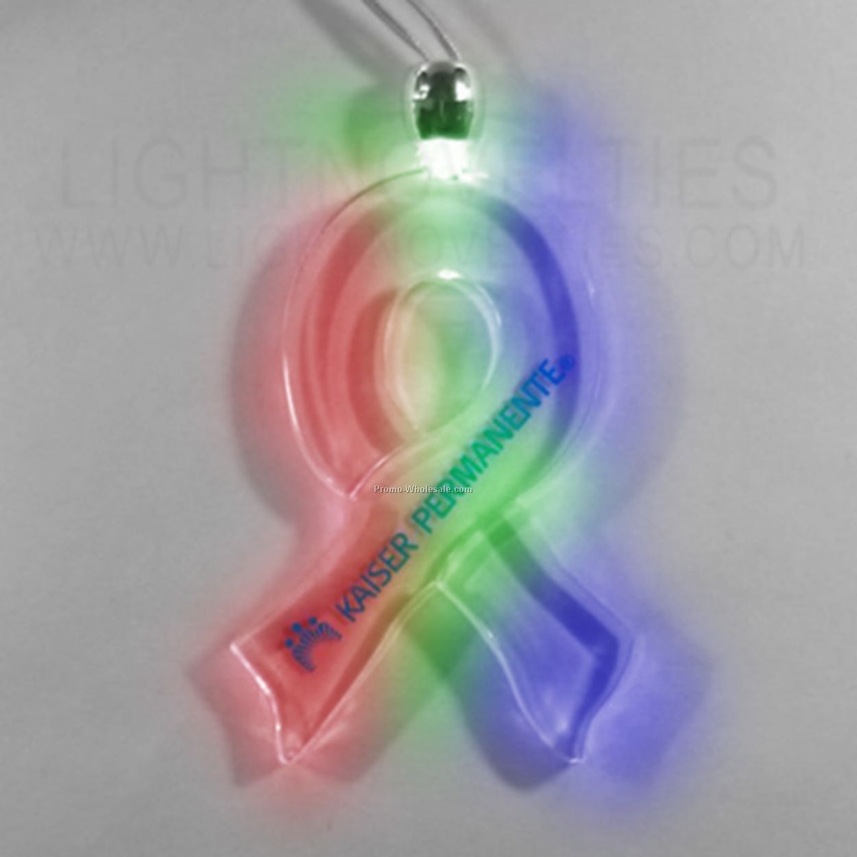 Lighted Necklace - Ribbon - Multi