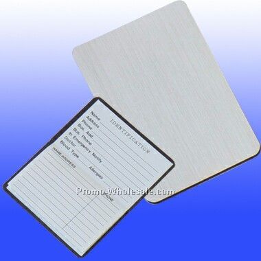 Magnetic Silver Business Card Address Book