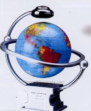 Magnetic Suspension Terrestrial Globe - 8" Blue Globe