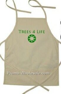 Medium Bib Apron With 2 Pocket Pouch (Screen Printed)