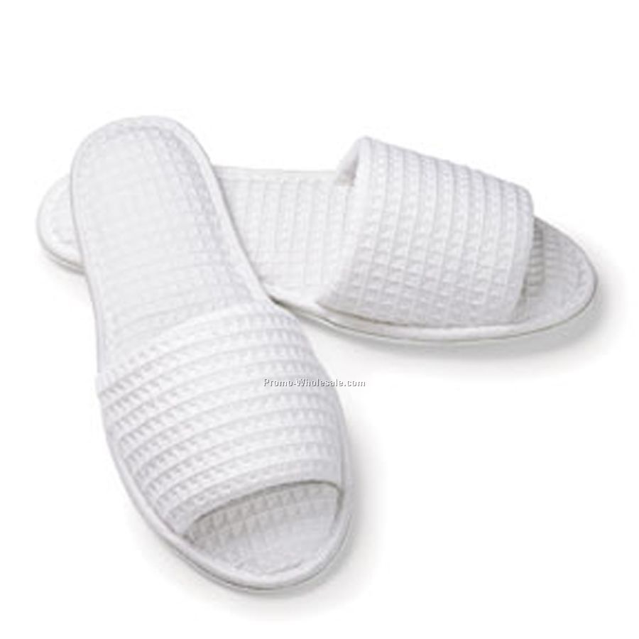 Men's Open Toe Waffle Slippers