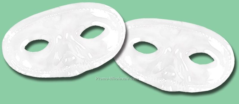 Metallic White Half Masks W/ Elastic