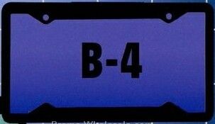 Mini Panel Polystyrene License Plate Frame